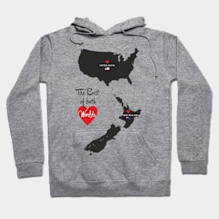 The Best of both Worlds - United States - New Zealand Hoodie